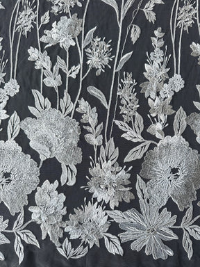 Elfenbeinfarbene bestickte Spitze - Genby