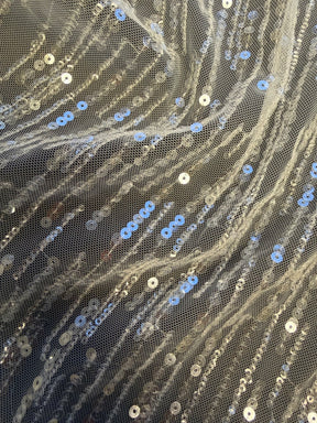 Elfenbeinfarbene Paillettenspitze - EB3016