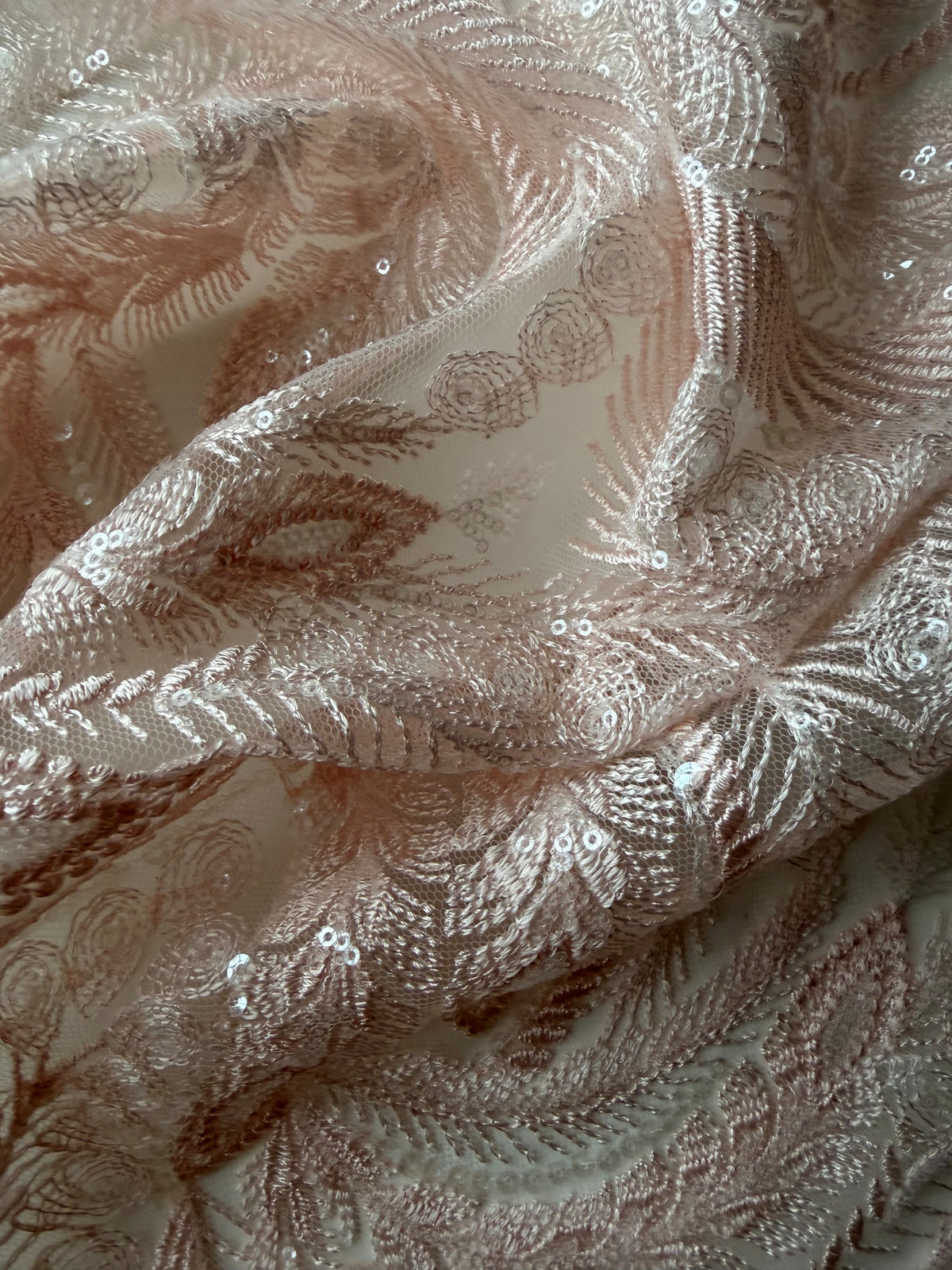 Rosa Paillettenspitze - EB3048