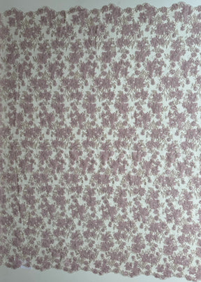 Dunkelrosa bestickte Spitze – EB3053