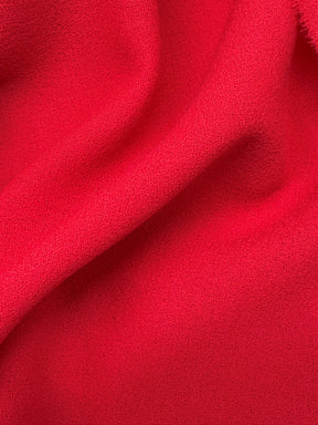 Roter italienischer Woll-Crêpe - P640