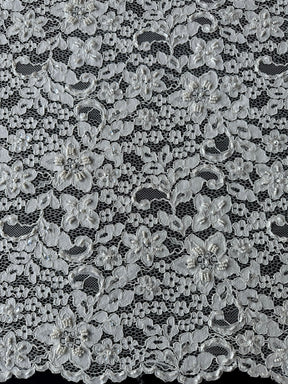 Elfenbeinfarbene Perlen- und Kordelspitze - Österreich (CF Annabel)