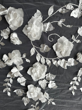 Ivory 3D Flower Lace - Helzel