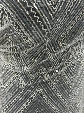 Elfenbeinfarbener Paillettentüll – Angola