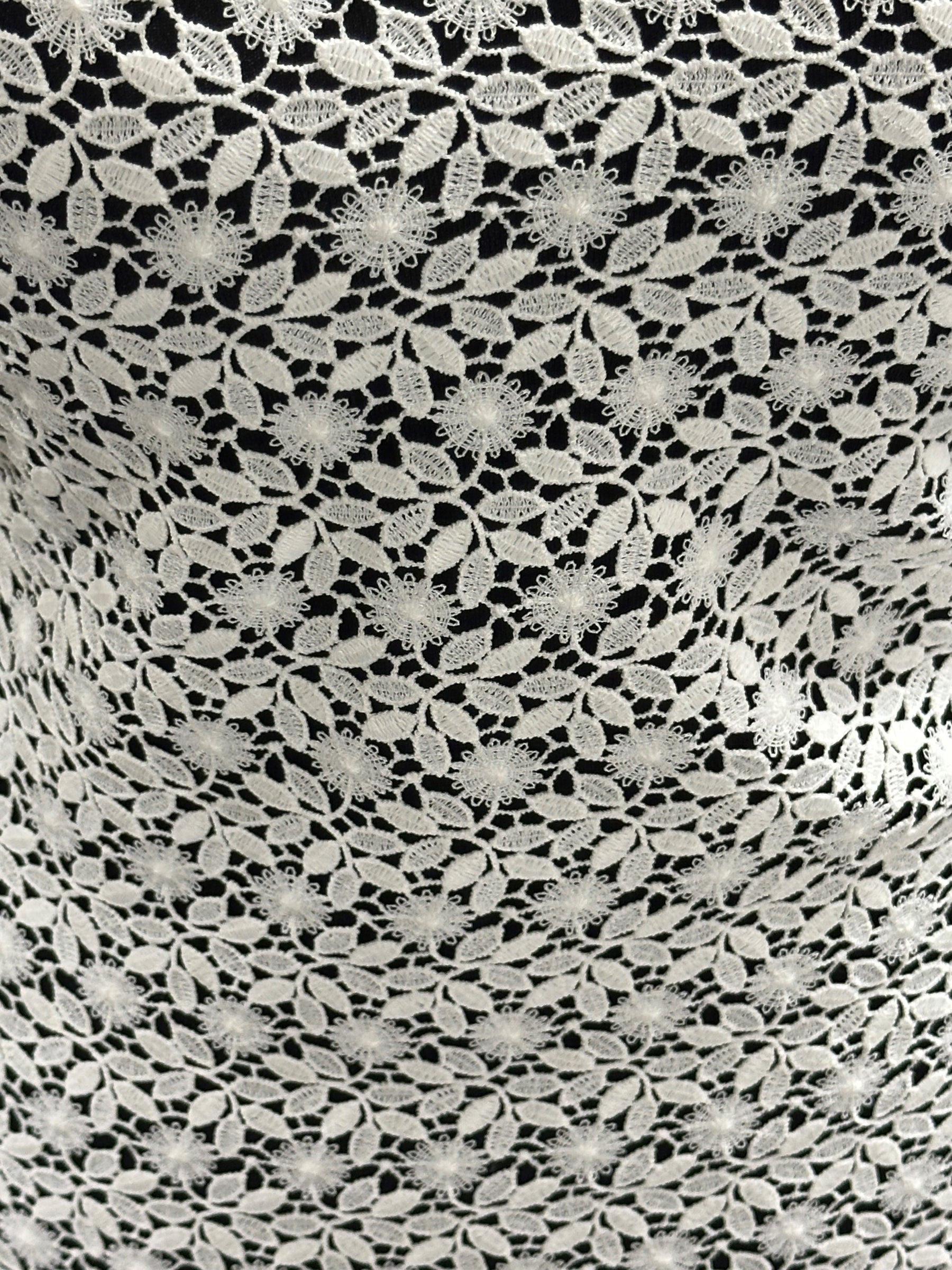 Elfenbeinfarbene Guipure-Spitze - Natur