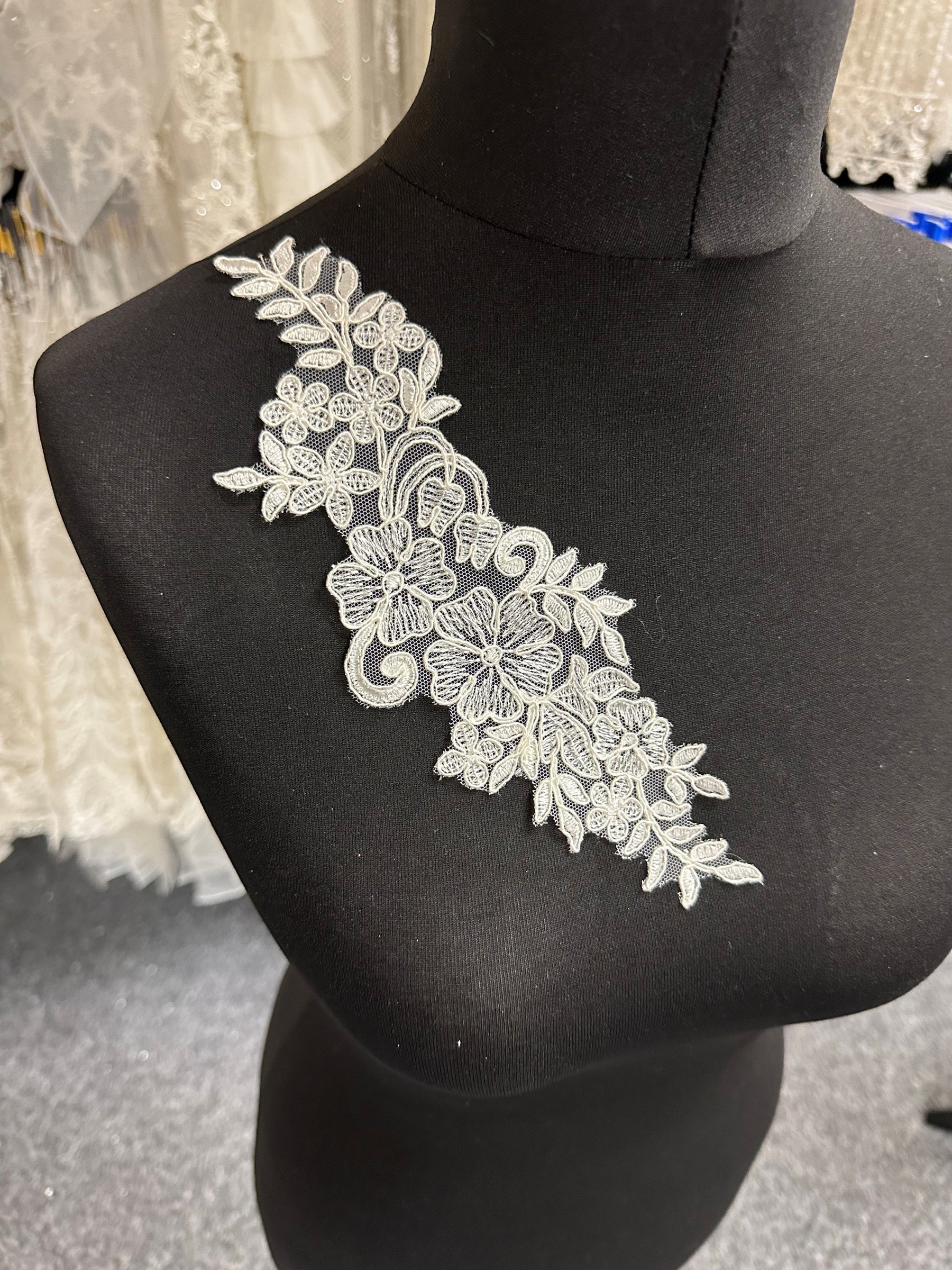 Ivory Corded Lace Applique - Forgive