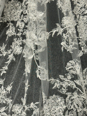 Elfenbeinfarbene Perlenspitze - Rikke