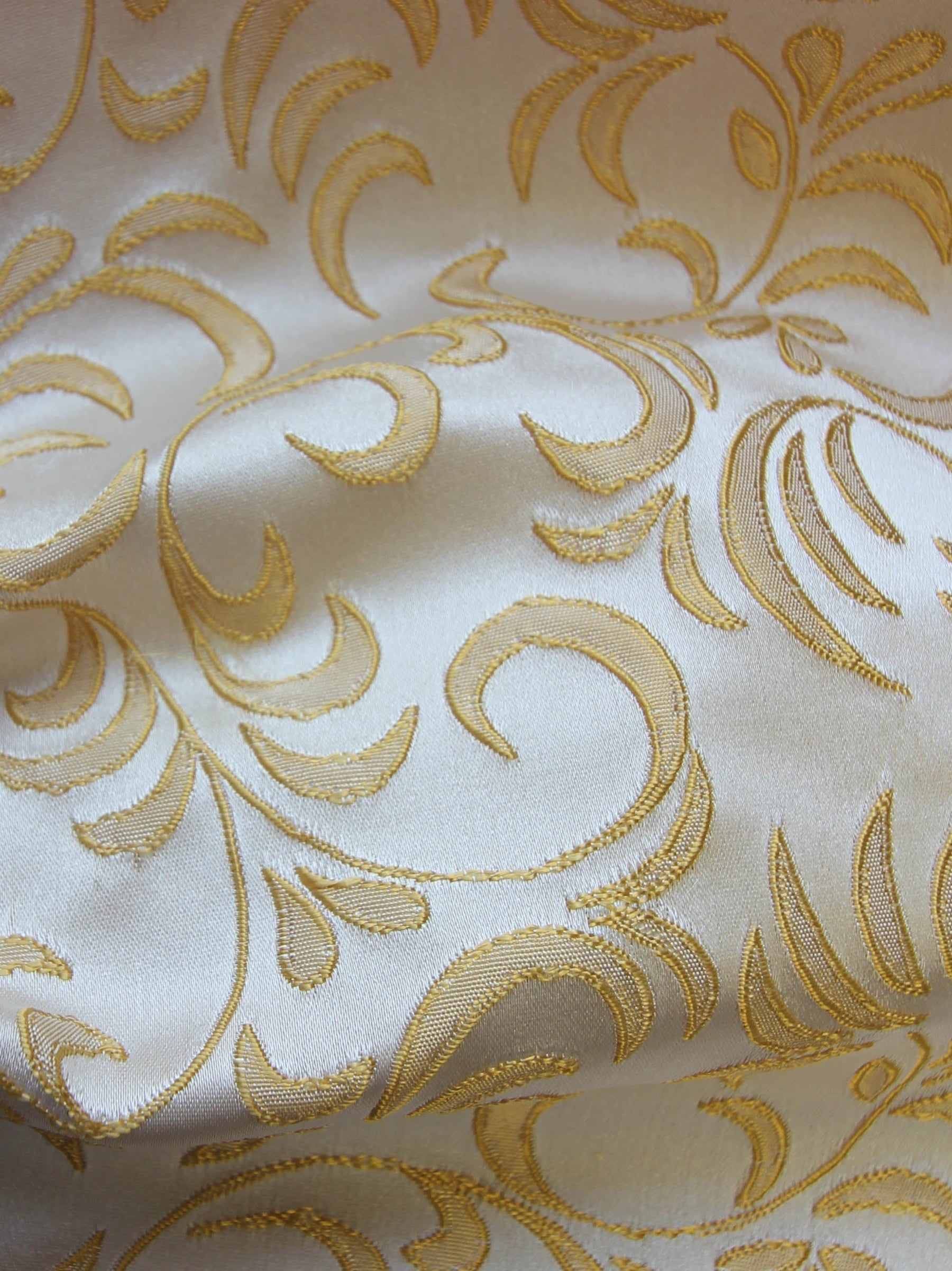 Gold Jacquard Stoff - Nizza