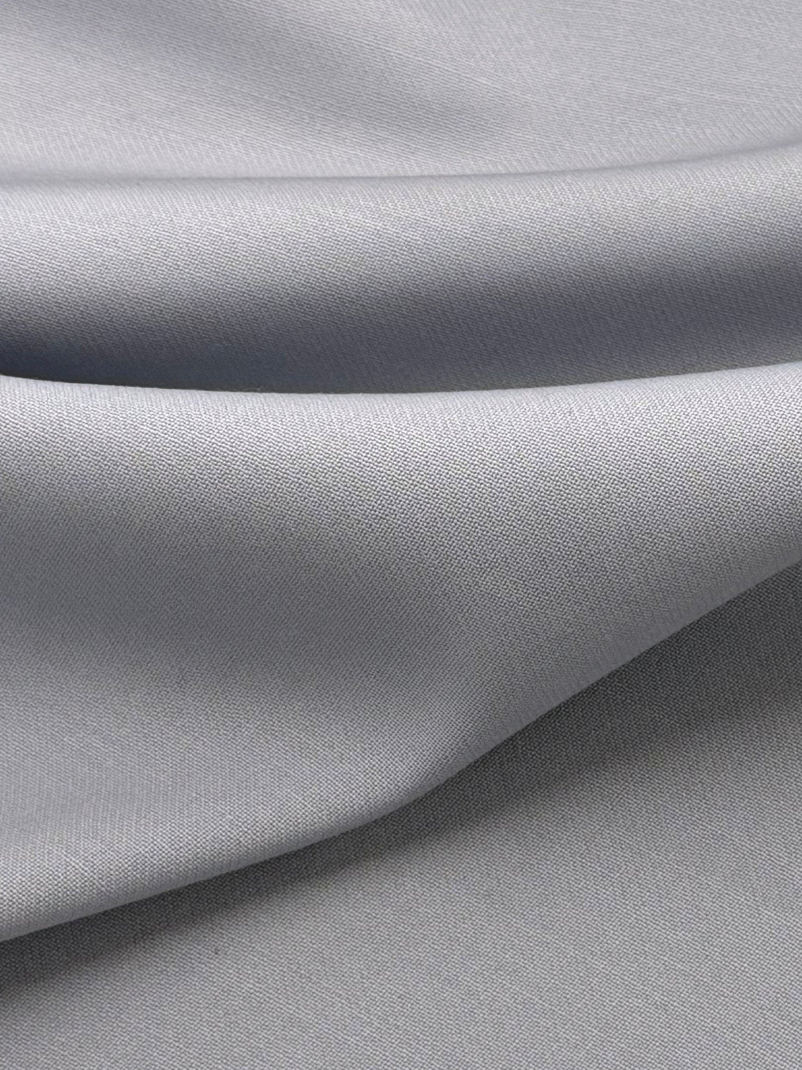 Grauer italienischer Stretch-Wollkrepp - PH4002