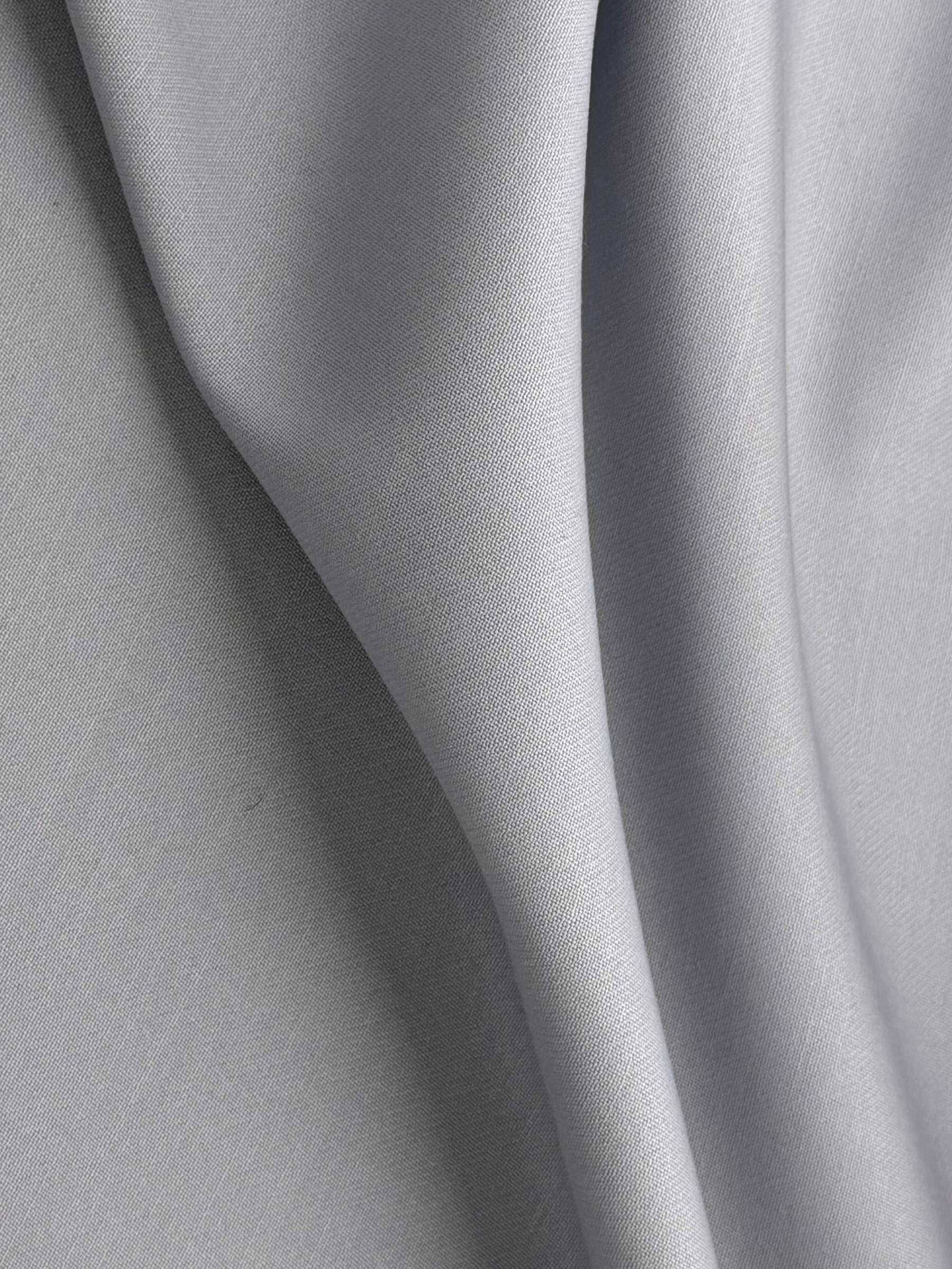 Grauer italienischer Stretch-Wollkrepp - PH4002