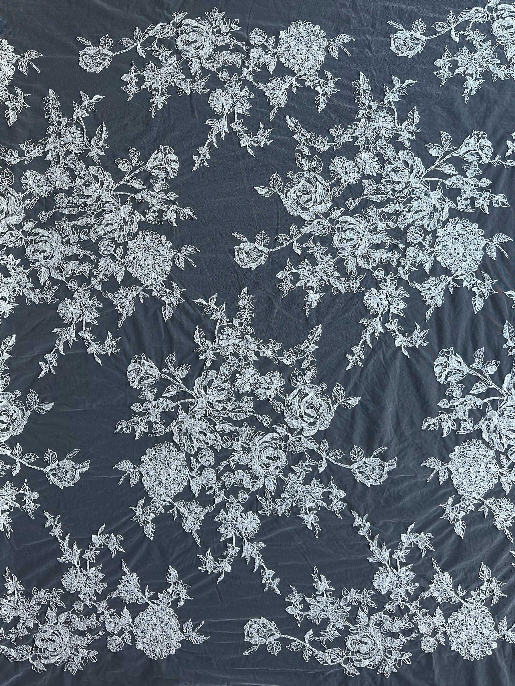 Elfenbeinfarbene Perlenspitze - Rikke