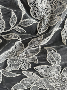 Ivory Corded Contemporary Lace - Sawyer