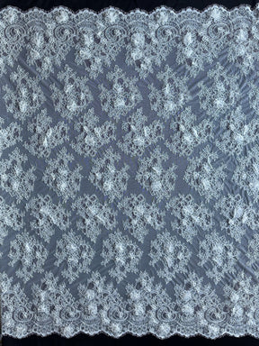 Ivory 3D Corded Raschel Lace - Clarke