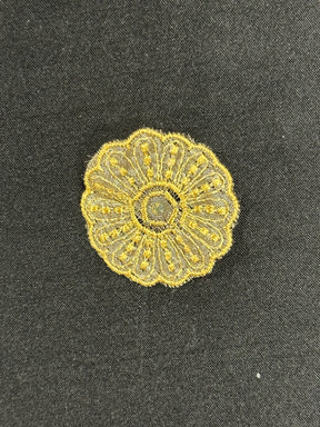 Gold schillernde Spitzenapplikation – Aladdin (CF AP 34295)