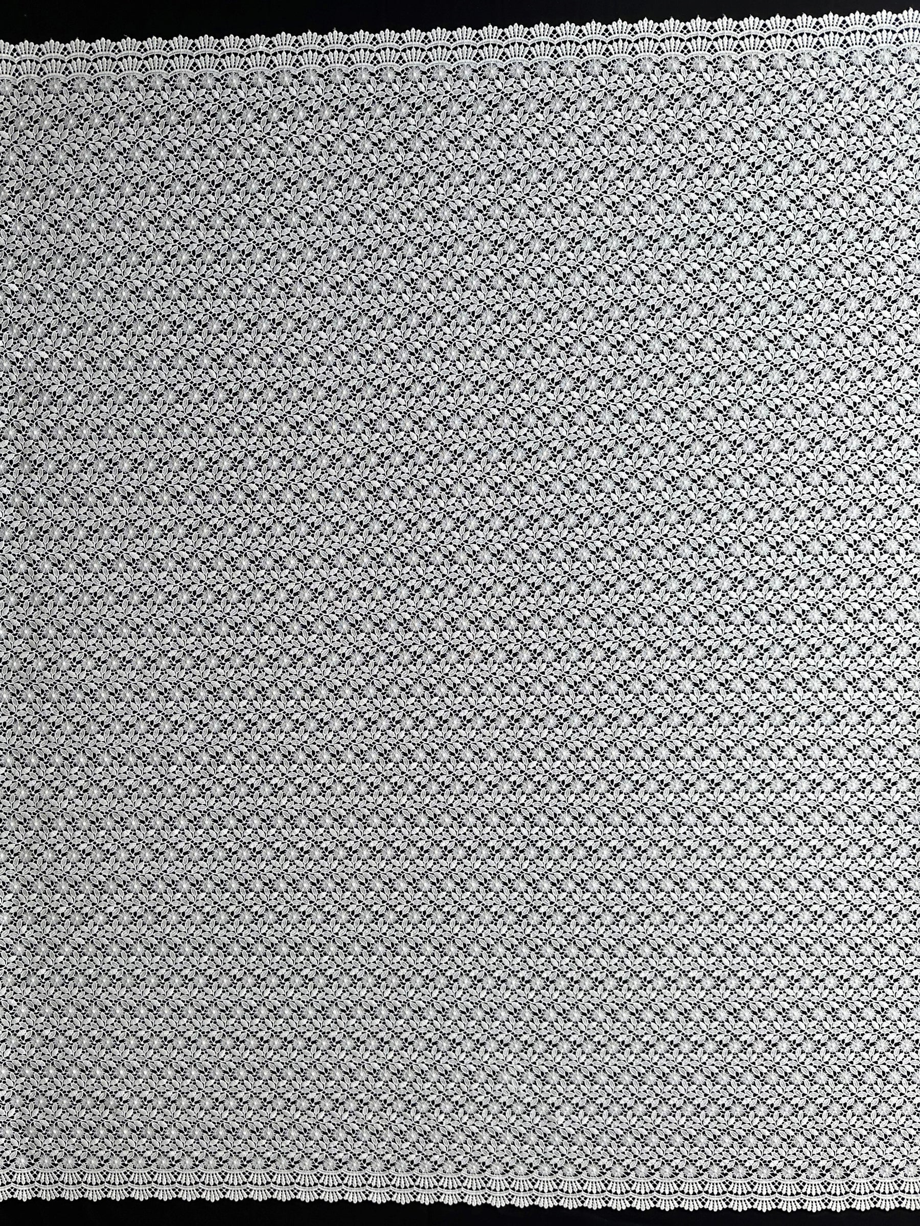 Elfenbeinfarbene Guipure-Spitze - Natur