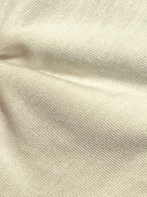 Elfenbeinfarbener Stretch-Viskose-Jersey – Margin