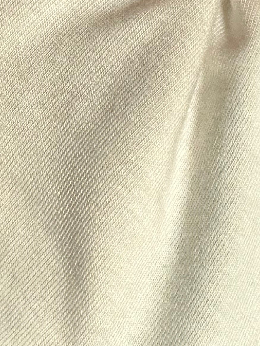 Elfenbeinfarbener Stretch-Viskose-Jersey – Margin