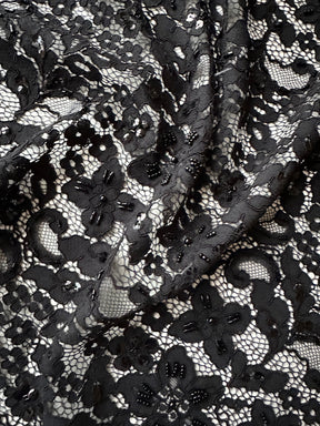 Schwarze Perlen- und Kordelspitze - Österreich (CF Annabel)