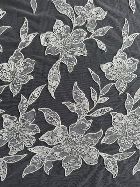 Ivory Corded Contemporary Lace - Sawyer