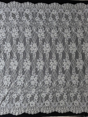Elfenbeinfarbene handbestickte Raschel-Spitze – James