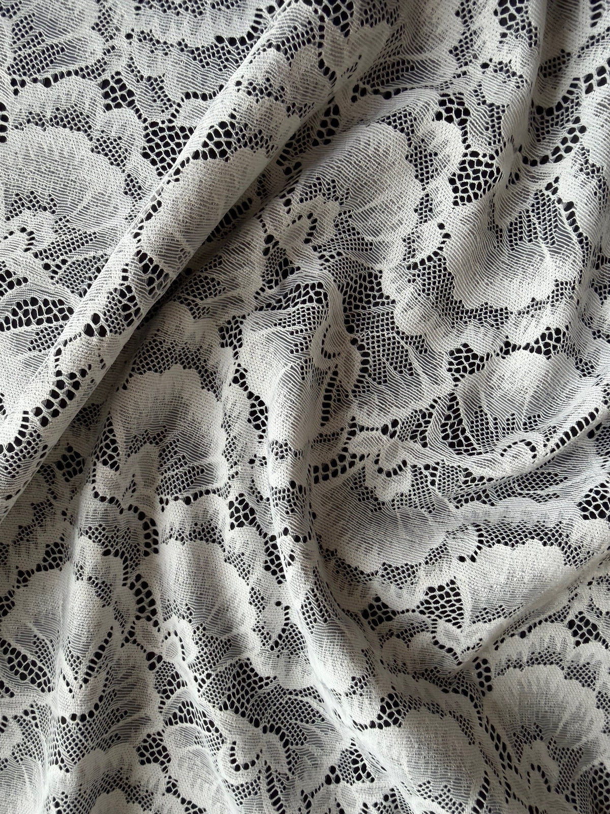 Hell elfenbeinfarbene Stretch-Spitze - LB7008