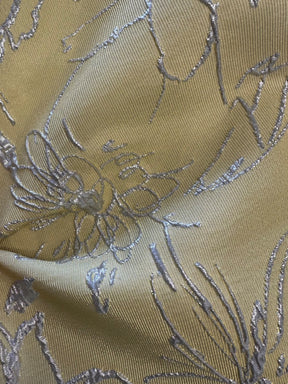 Zitronengelber Jacquard-Brokat - Calamity
