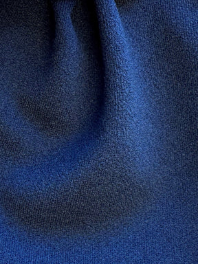 Marineblauer Stretch-Scuba-Krepp – Farne