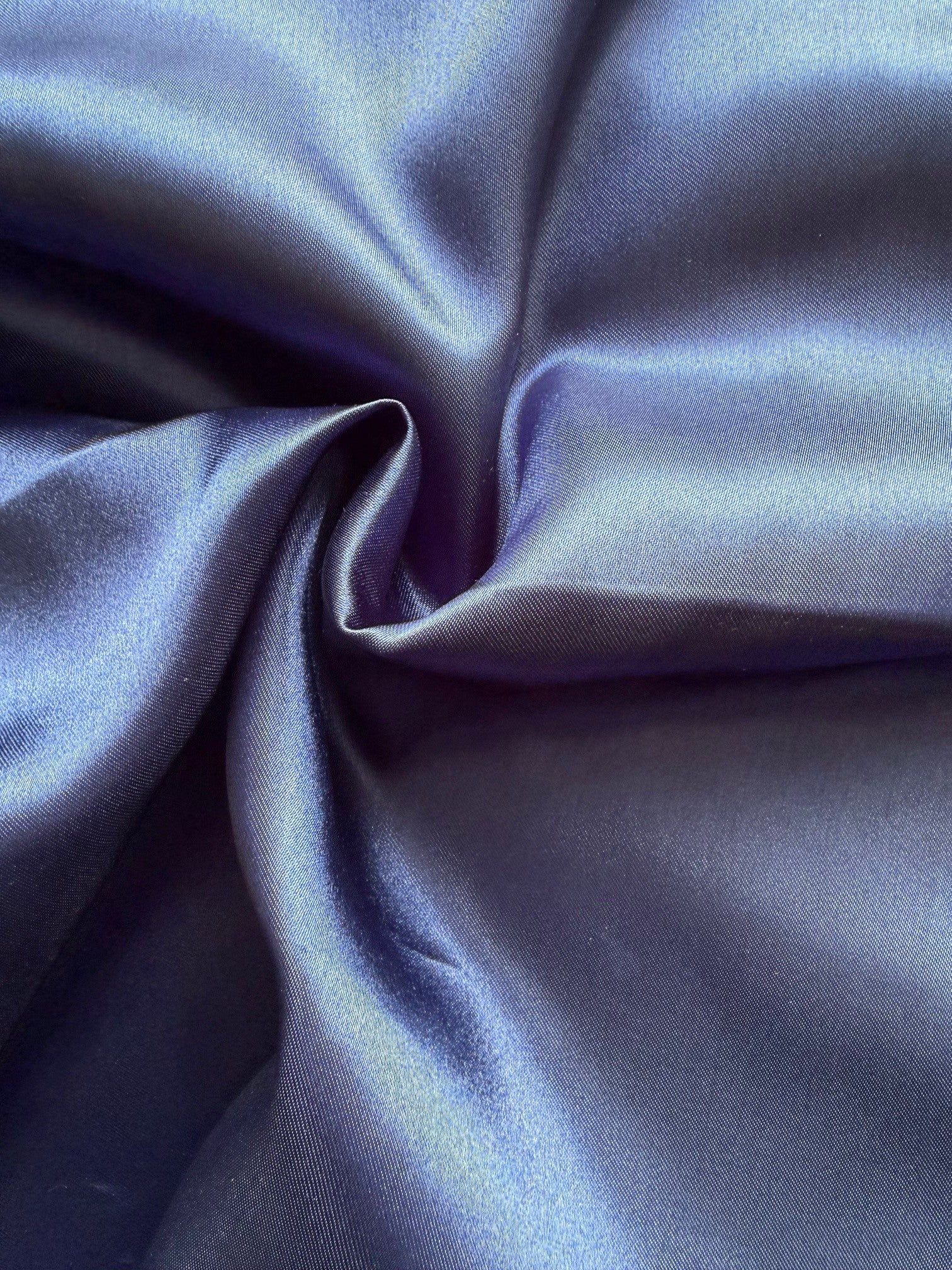 Marineblauer Polyester-Satin - Flamenco (CF)