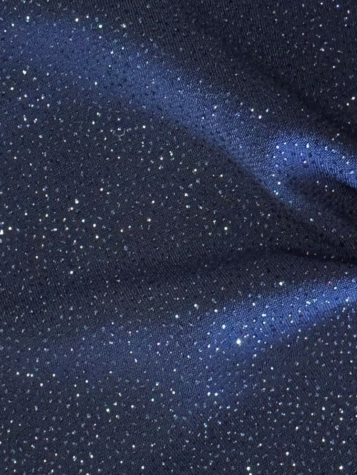 Marineblauer Glitzer-Jerseystoff – Dazzle