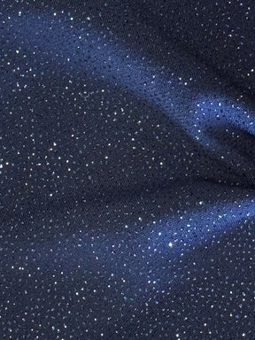 Marineblauer Glitzer-Jerseystoff – Dazzle