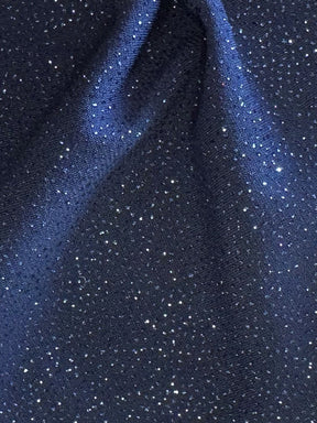 Marineblauer Glitzer-Jerseystoff – Dazzle