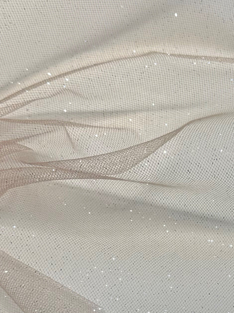 Nude Glitter Tulle - Scalaway (CF Stardust)