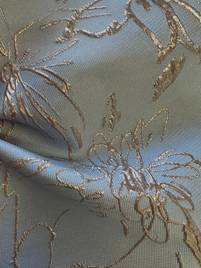 Hellblauer Jacquard-Brokat – Calamity