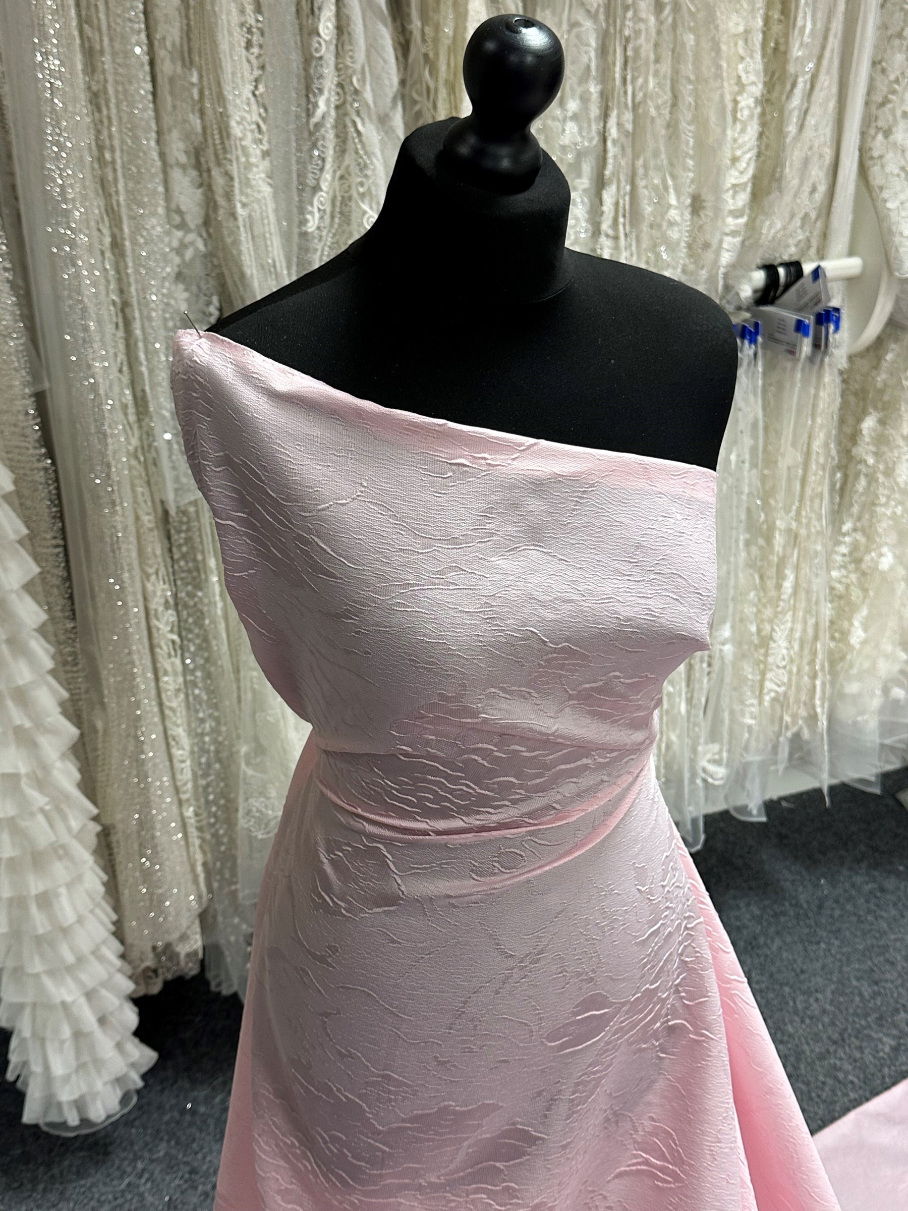 Rosa Cloqué-Jacquard - Ergebnis