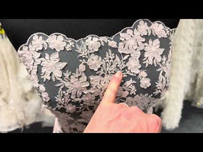 Muschelrosa bestickte Spitze – EB3053