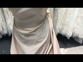 Champagner/Gold Polyester Taft - P600