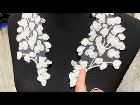 Ivory Embroidered Lace Appliques - MT8007