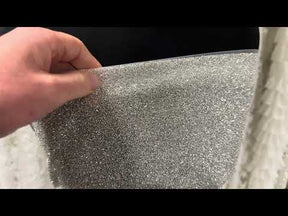 Elfenbeinfarbener Glitzertüll – Lax