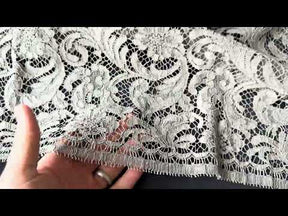 Dunkel Nickelgraue Chantilly-Spitze - P244