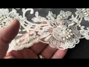 Elfenbeinfarbene Perlenspitze - Languid (CF Lucinda)