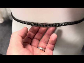 Schwarze Perlenborte - EH1015