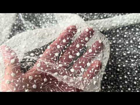 Elfenbeinfarbene bestickte Spitze - EB5027