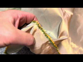 Grüner/Goldener Polyester-Taft – P600