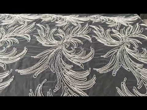 Champagnerfarbene Kordelspitze - Milani