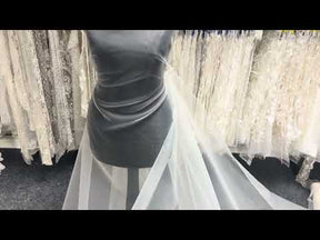 Elfenbeinfarbene Polyester-Organza - Ryder