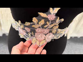 Pfingstrosenrosa Spitzenbesatz – Jessica