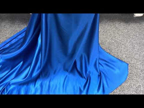 Kobaltblauer Polyester-Duchesse-Satin - Contessa