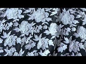 Elfenbeinfarbene bestickte Spitze - Fonda