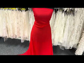 Red Polyester Chiffon - Balance