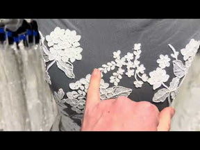 Ivory Italian Corded Embroidered Lace - Paysley